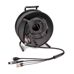 schwarz MK-432 Studio Multicore 4-paariges Kabel doppelt geschirmt DAP-Audio 